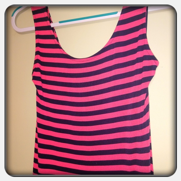 2 Striped Cute and Flattering Tank Maxi Dresses - Picture 4 of 8